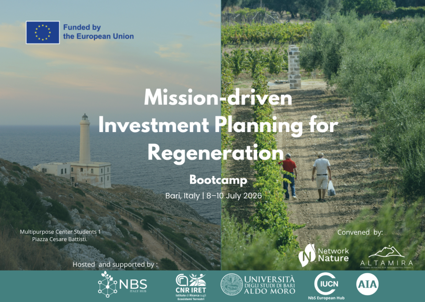 Mission-Driven Investment Planning for Regeneration & NbS Week Italy