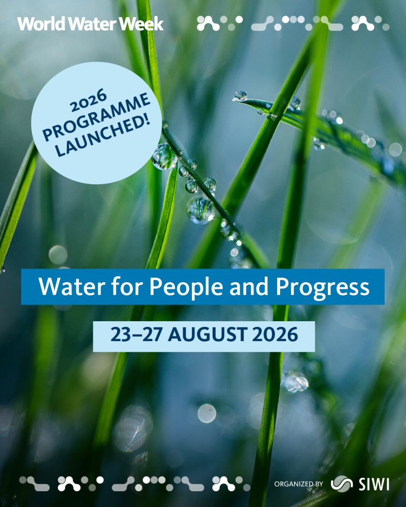 Stockholm World Water Week 2026 | Water for People and Progress